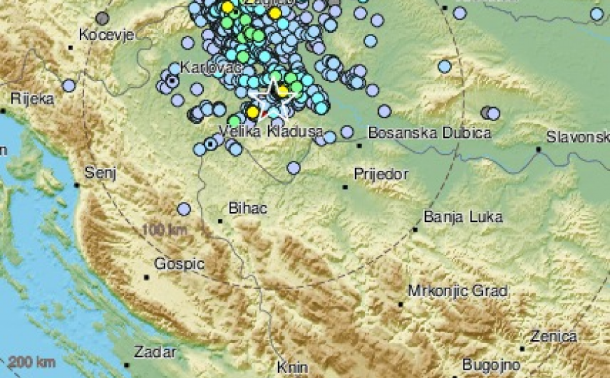 Zabilježen jači zemljotres u Hrvatskoj, osjetio se i u BiH