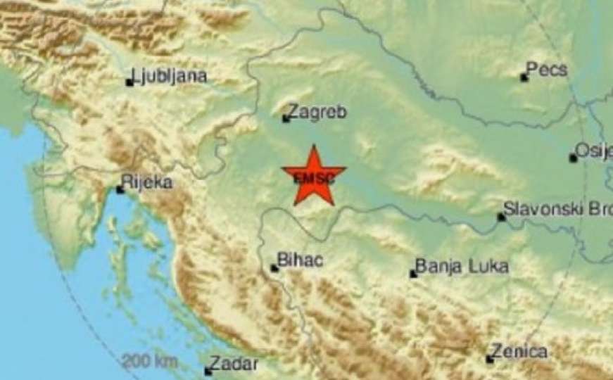 Opet snažan potres u Hrvatskoj, osjetio se i u BiH