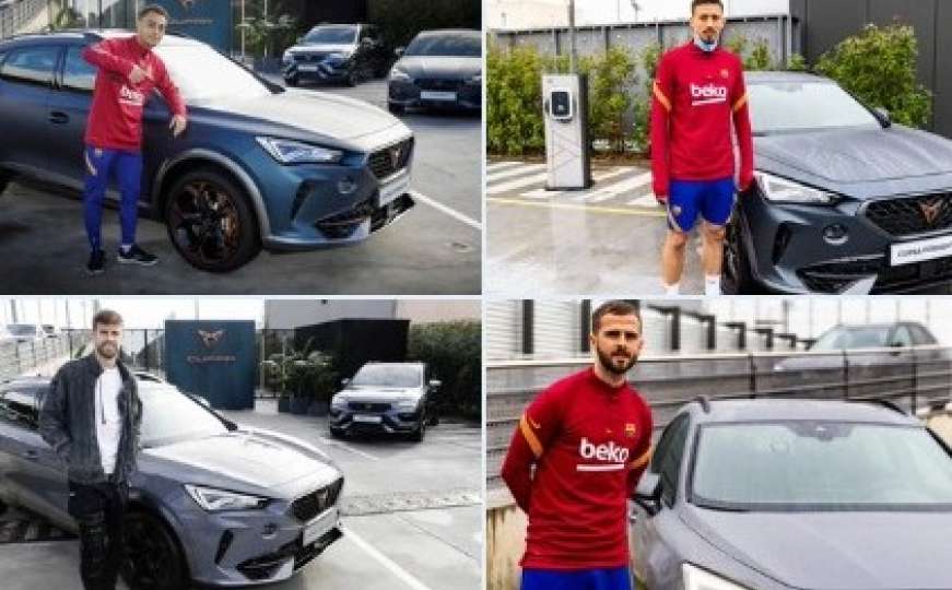 Barcelona: Igrači dobili nove automobile, Pjanić nije izgledao oduševljeno