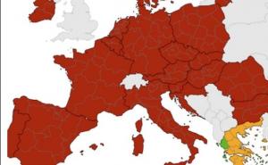 Uvodi se tamno crvena zona na epidemiološkoj karti Europe: Evo šta to znači