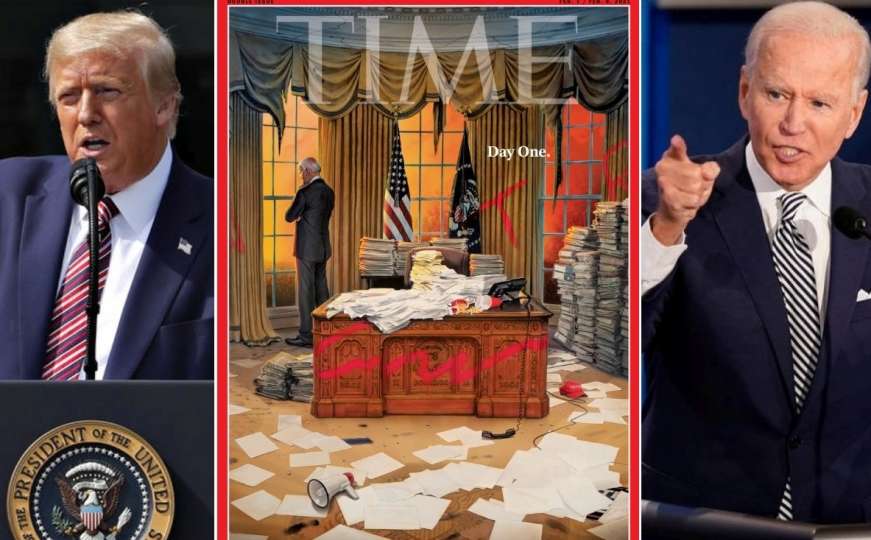Magazin Time fantastičnom ilustracijom prikazao šta čeka Bidena nakon odlaska Trumpa