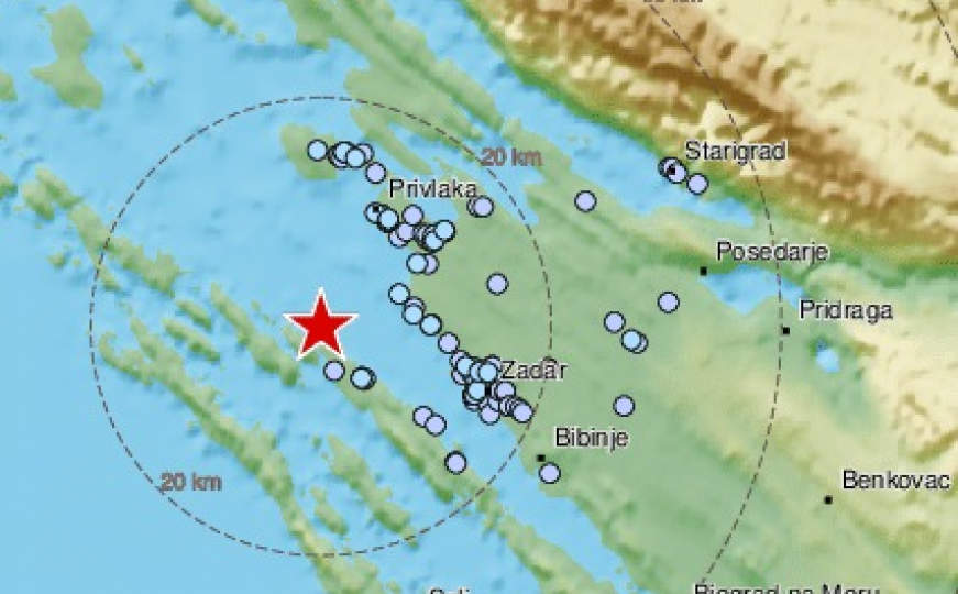 Jako se osjetio na višim spratovima: Novi potres u Hrvatskoj, ovoga puta u Zadru 
