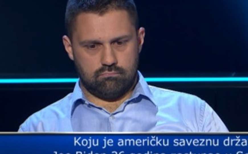 Milijunaš: Takmičar zapeo - da li biste vi znali odgovor na ovo pitanje u Joeu Bidenu