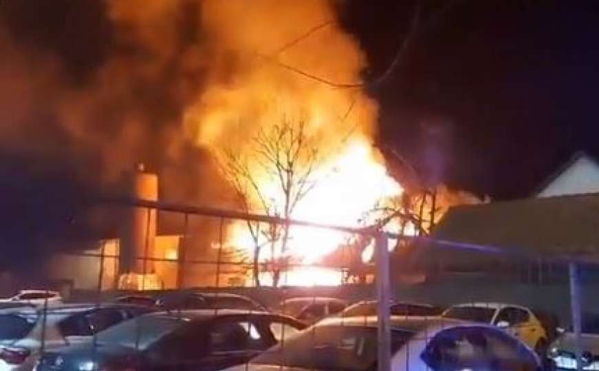 Veliki požar u Novom Sadu, gore magacini