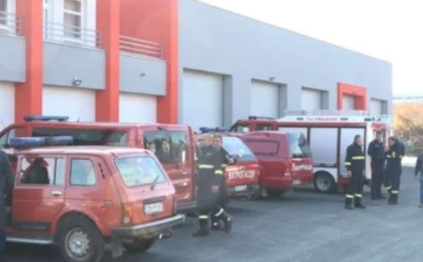 Požar u sudu u BiH, policija na terenu