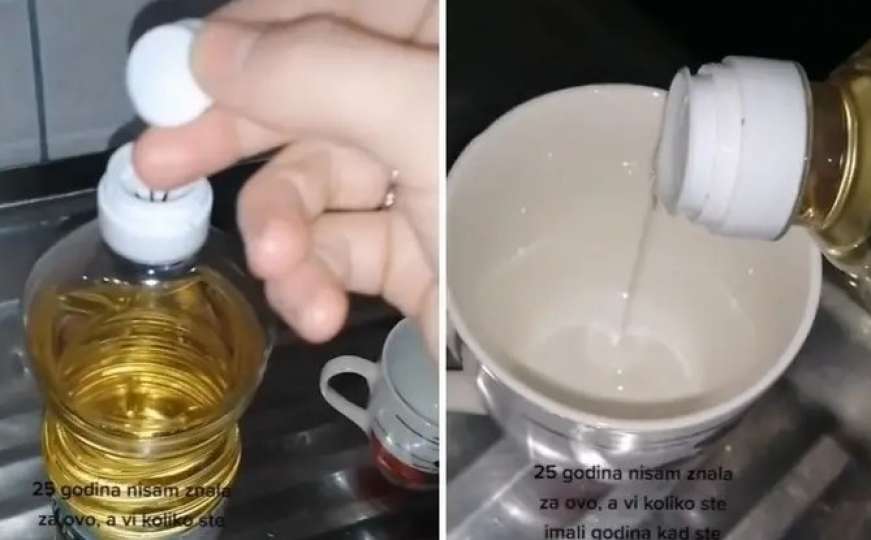 Video je hit: Žena pokazala čemu služi zaštitni čep na boci ulja