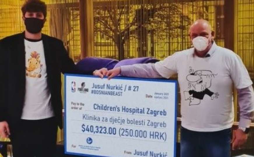 Jusuf Nurkić kupio opremu Klinici za dječije bolesti u Zagrebu