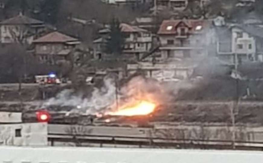 Dva požara u Sarajevu, vatrogasci na terenu