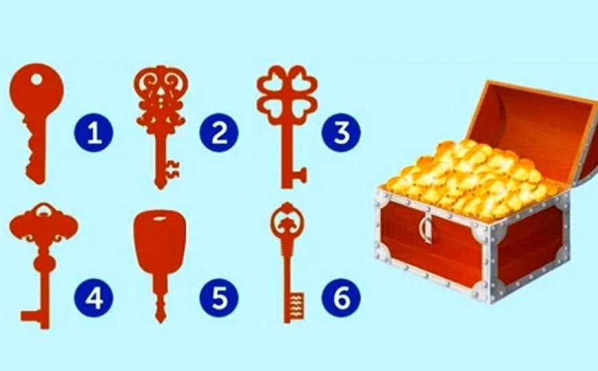 Kojim ključem biste vi otvorili ovaj kovčeg? Ključ otkriva vaš karakter