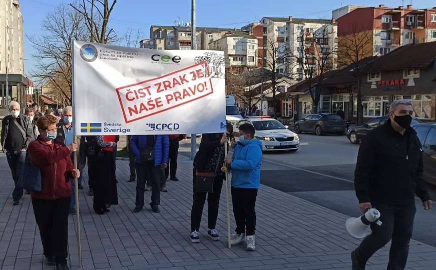 Lukavac: Druga protestna šetnja zbog prekomjernog zagađenja zraka