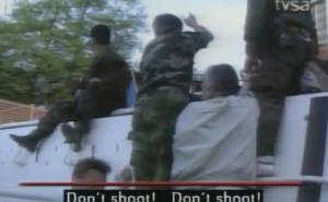 Dobrovoljačka, 1992: Snimci od 3. maja i Divjakovo "NE pucaj"