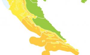 Narandžasto upozorenje za Dalmaciju: Očekuju se jaki vjetrovi 
