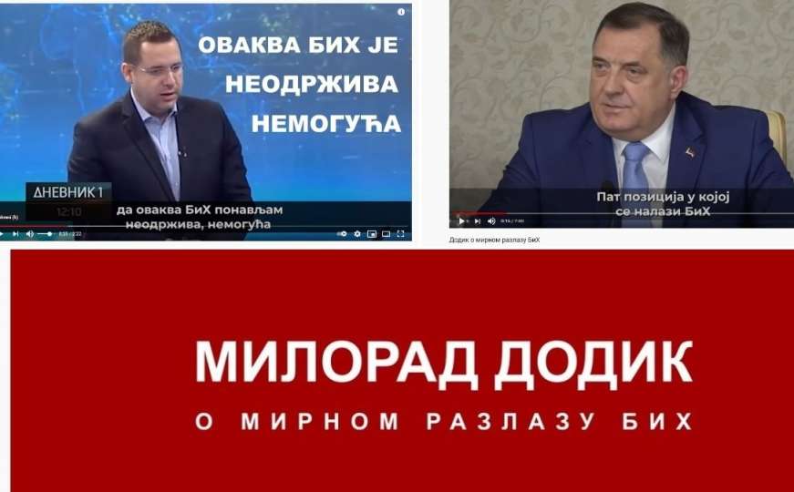 Milorad Dodik pokrenuo marketinšku kampanju za "mirno razdruživanje"