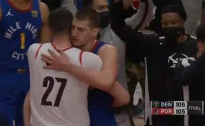 Pogledajte srdačan pozdrav i zagrljaj Nikole Jokića i Jusufa Nurkića