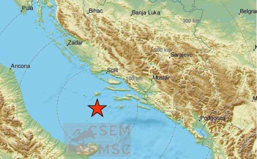Novi potres pogodio Dalmaciju