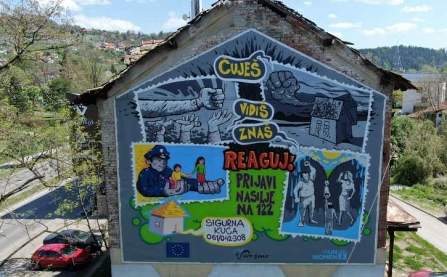 Tuzla dobila prvi mural posvećen žrtvama nasilja u porodici