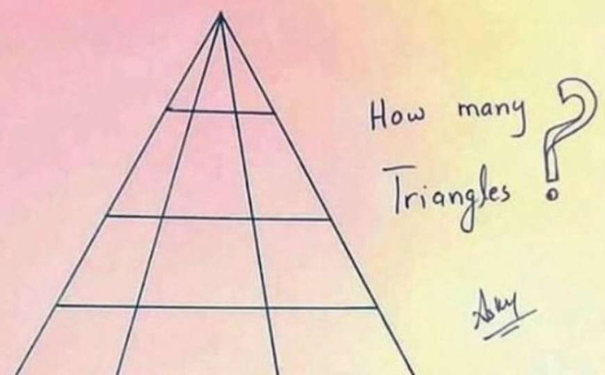 Matematička mozgalica: Koliko ima trouglova na slici?