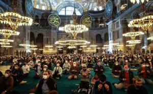 Prvi Ramazanski bajram-namaz u Aja Sofiji nakon 87 godina