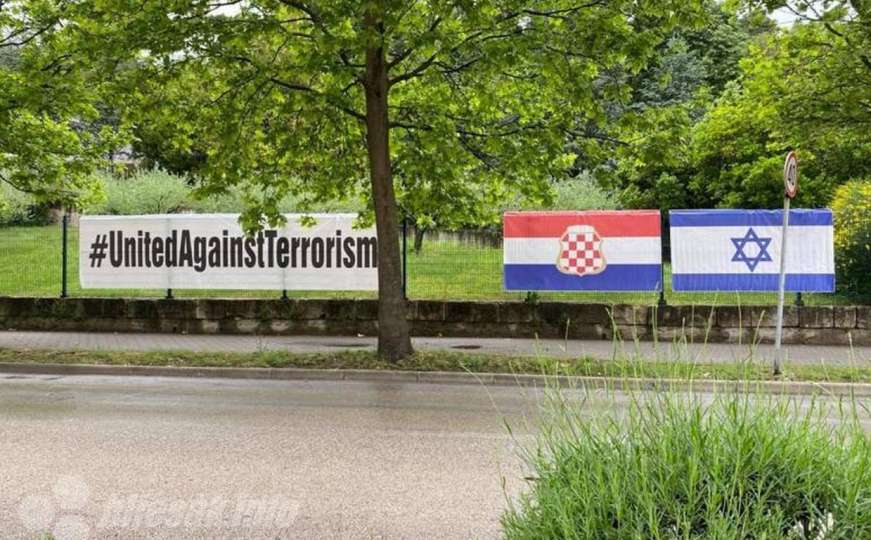 U Mostaru "osvanule" zastave Izraela i tzv. Herceg-Bosne