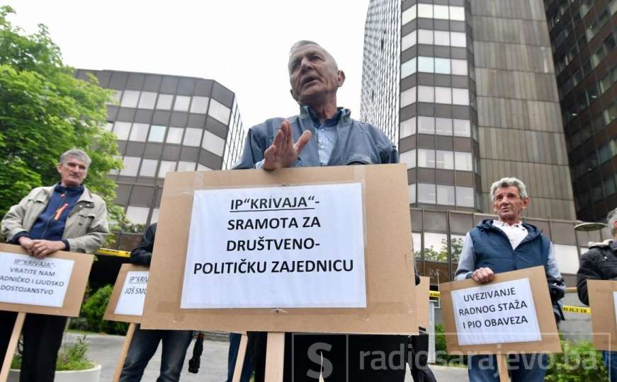 Radnici Krivaje iz Zavidovića održali proteste u Sarajevu