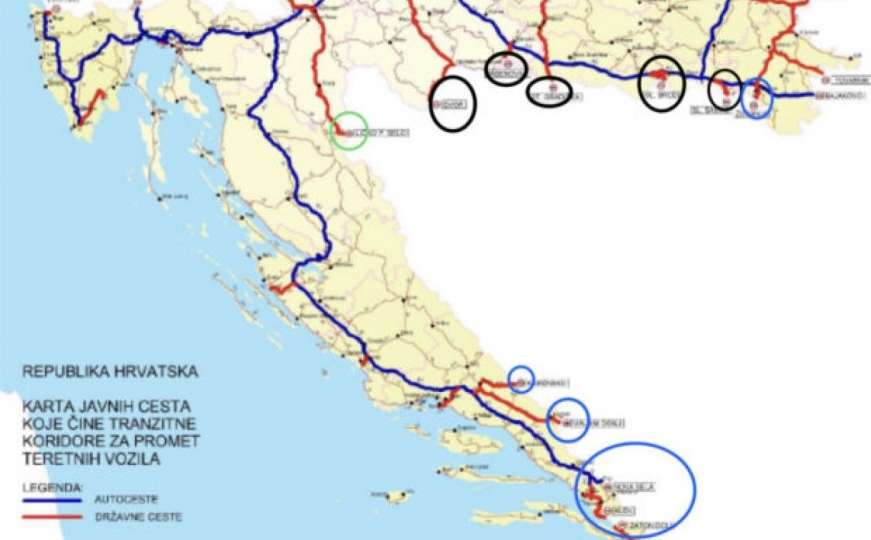 Iz Hrvatske tvrde: Nismo ukinuli dosadašnje rute za teretni tranzitni promet s BiH