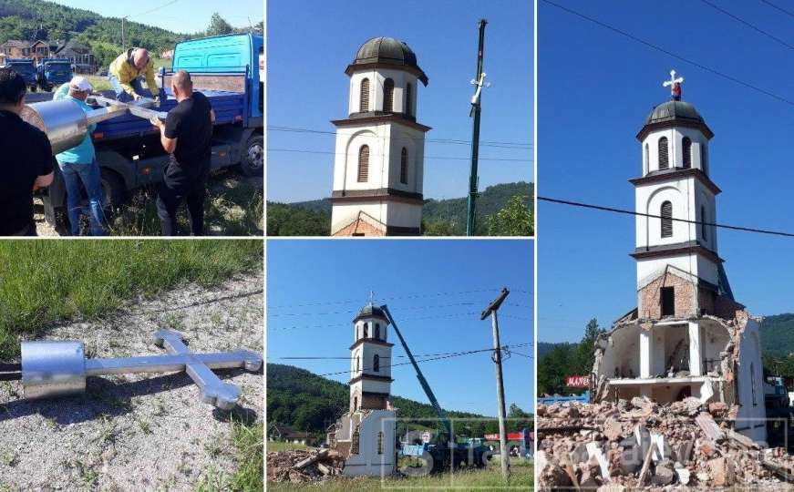 Radiosarajevo.ba u Konjević-Polju: Crkva srušena skoro do temelja, uklonjen i krst