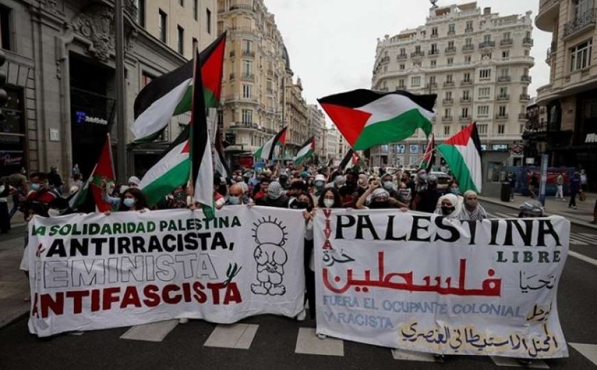 U Madridu održan protesti podrške Palestini: ”Kraj rasističkoj okupaciji“