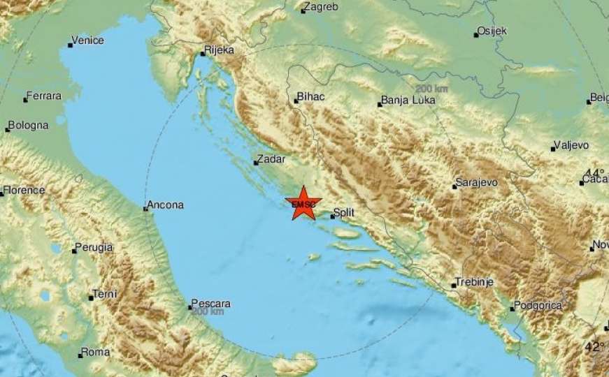 Snažan zemljotres jutros u Hrvatskoj