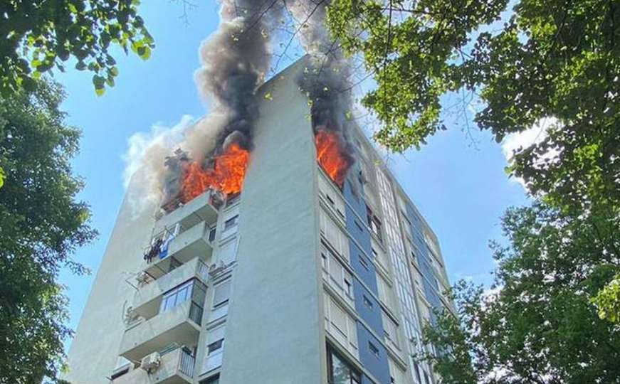 Drama u Zagrebu: Gori zgrada, evakuiraju se stanari