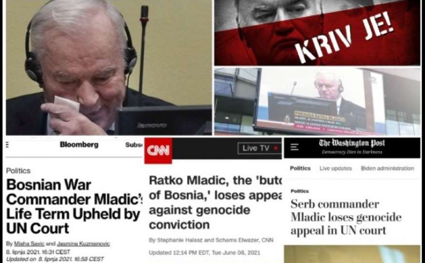 Svjetski mediji o konačnoj presudi krvniku Ratku Mladiću 