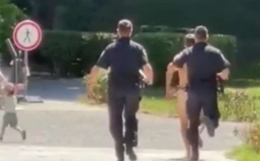 Dvojica policajaca hvatala golog muškarca u Splitu
