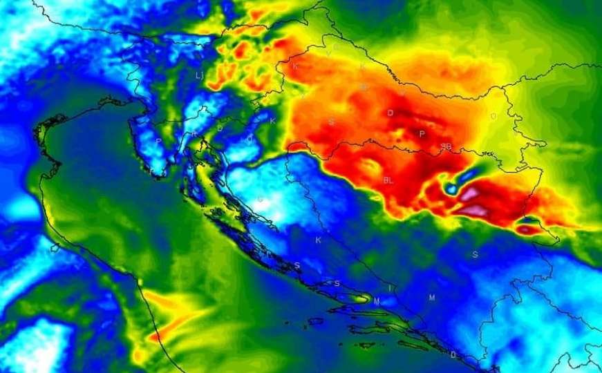 Veliko nevrijeme zahvatilo grad u BiH: Izdato upozorenje i za sutra