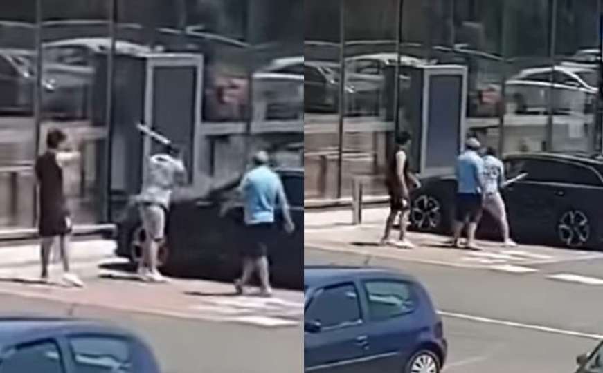 Incident na parkingu trgovačkog centra: Muškarac palicom razbijao auto