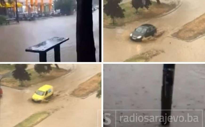 Stigli i prvi snimci poplava u BiH, situacija nije nimalo dobra 