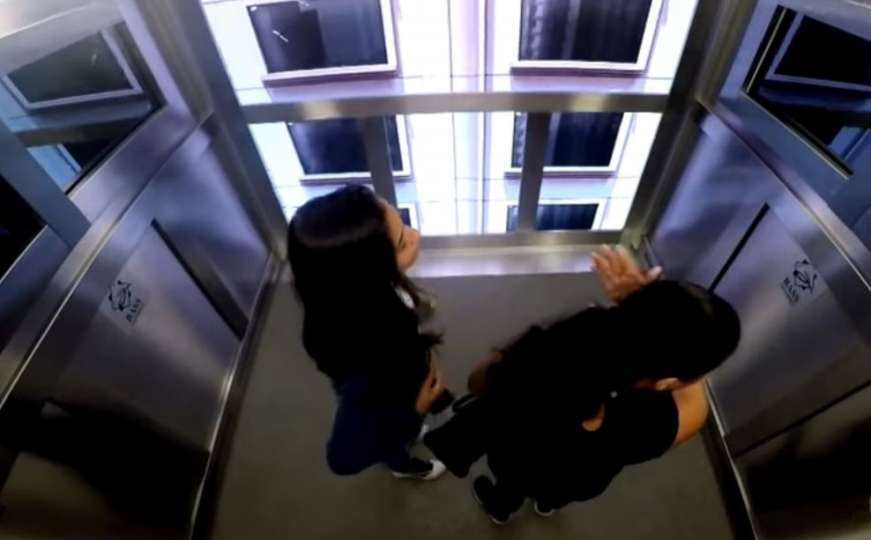 Brazilska skrivena kamera: U liftu je i pad let!
