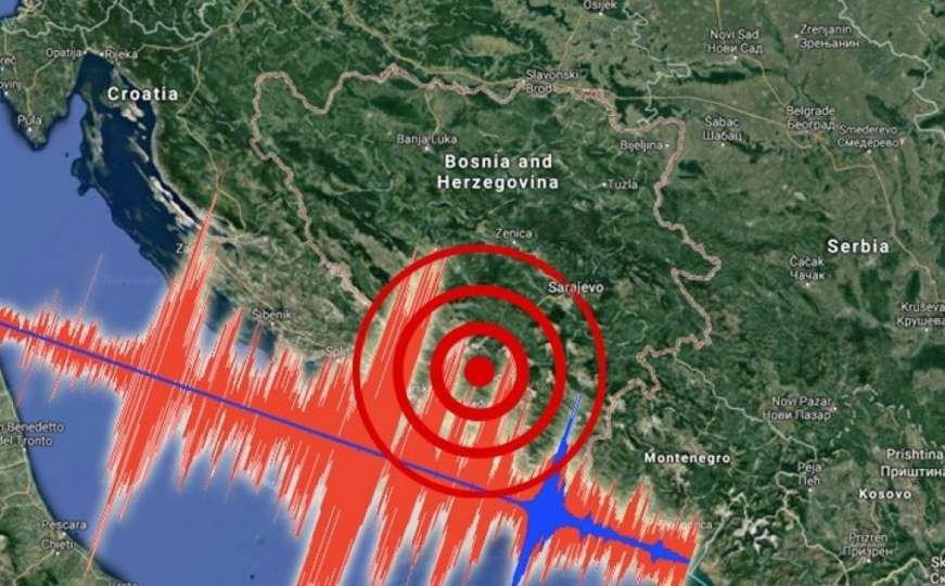 Zemljotres noćas iza tri sata pogodio BiH: Prvi podaci 2,9 stepena po Richteru