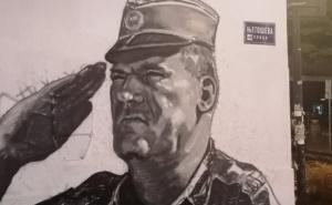 Novi mural Ratka Mladića osvanuo u Beogradu 