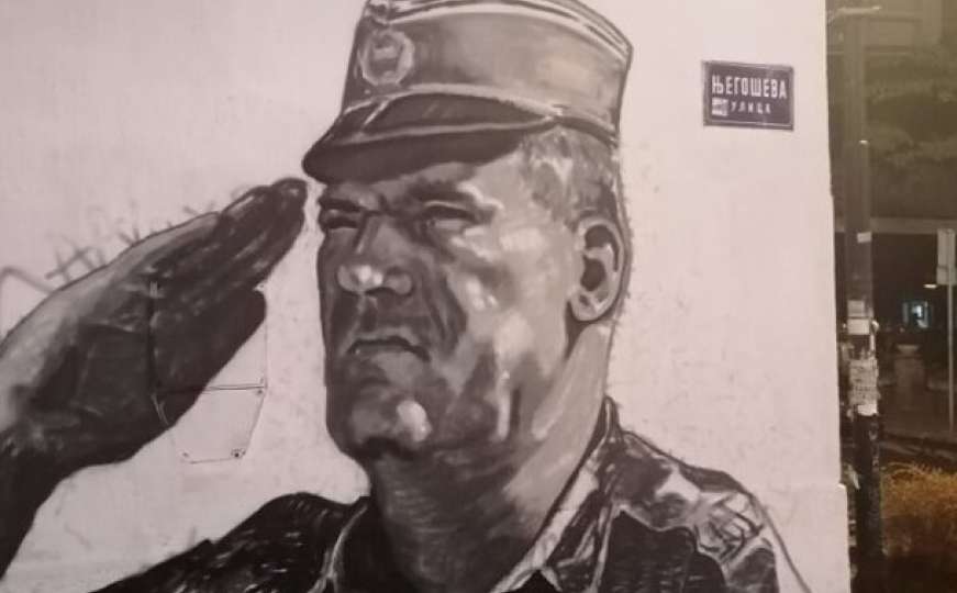 Novi mural Ratka Mladića osvanuo u Beogradu 