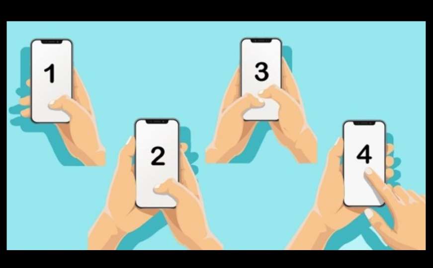 Kako trenutno držite mobitel, odaberite broj i otkrijte šta to govori o vama