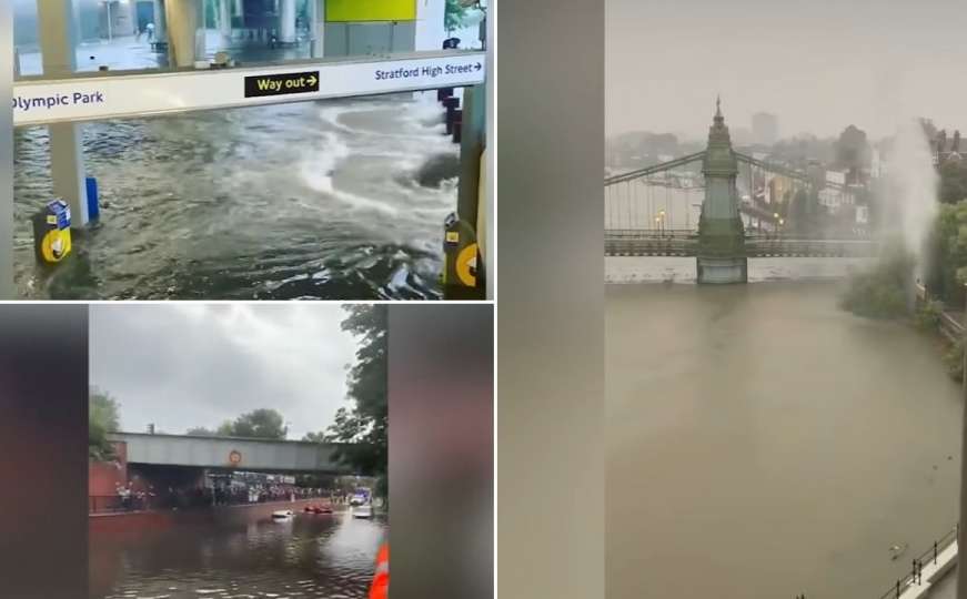 Poplava u Londonu: Voda zatvorila osam metro stanica