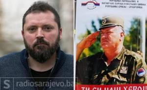 Dragan Bursać: Poster Ratka Mladića u cvjetnoj tvorevini