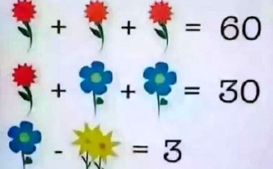 Cvijetna zagonetka zbunila mnoge: Znate li vi ovo riješiti?