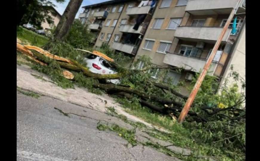 Veliko nevrijeme stiglo u BiH: Oborena stabla, hitna i policija na terenu...