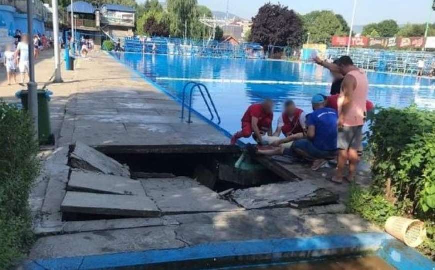 Nesreća u Novom Pazaru: Muškarac propao kroz betonsku ploču na bazenu