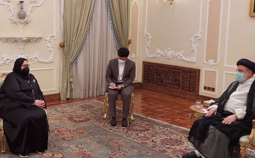 Turković u Teheranu razgovarala sa novoizabranim predsjednikom Raisijem