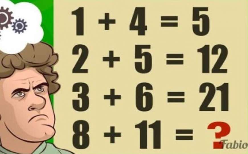 Matematička mozgalica: Koji broj treba da stoji umjesto upitnika