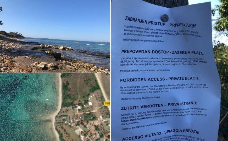 Na ovoj plaži u hrvatskom gradu zabranjen pristup svima osim stanarima