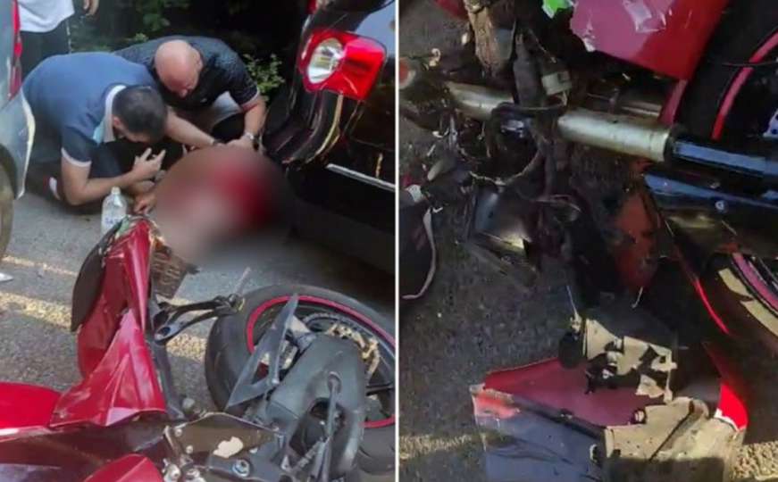 Teška saobraćajna nesreća na Trebeviću, motociklista povrijeđen 