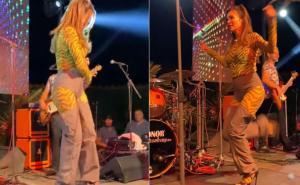 Severini na koncertu skoro ispao mikrofon iz ruke, njen potez nasmijao sve