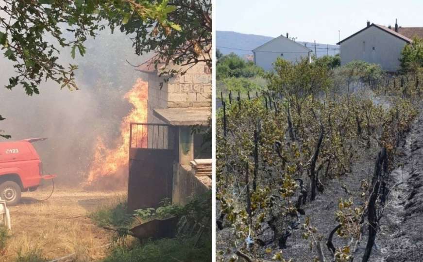Hercegovina opet gori: Požar u Čitluku prijeti stambenim objektima